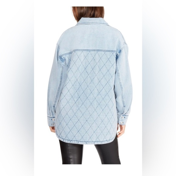 Steve Madden Lennon Shacket Medium - Picture 3 of 4